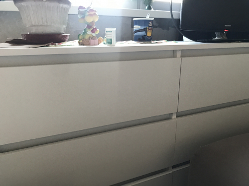 Комод Мадера 1384 ЛДСП дуб крафт золотой / лдсп белый фото покупателя 3